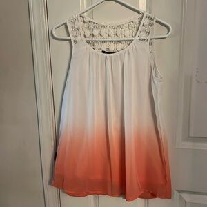 Zac & Rachel ombré tank with open back